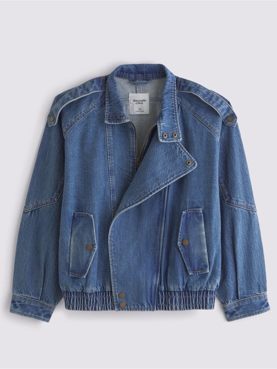 Abercrombie & Fitch Jackets & Blazers - Abercrombie & Fitch relaxed, denim bomber jacket